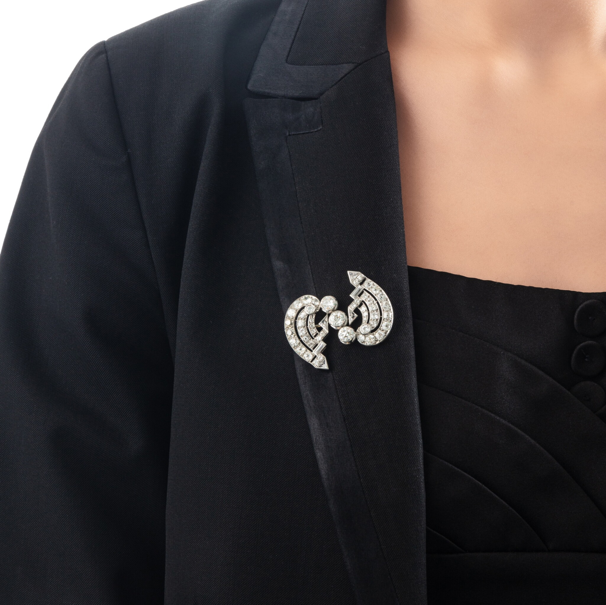 Diamond brooch view 2