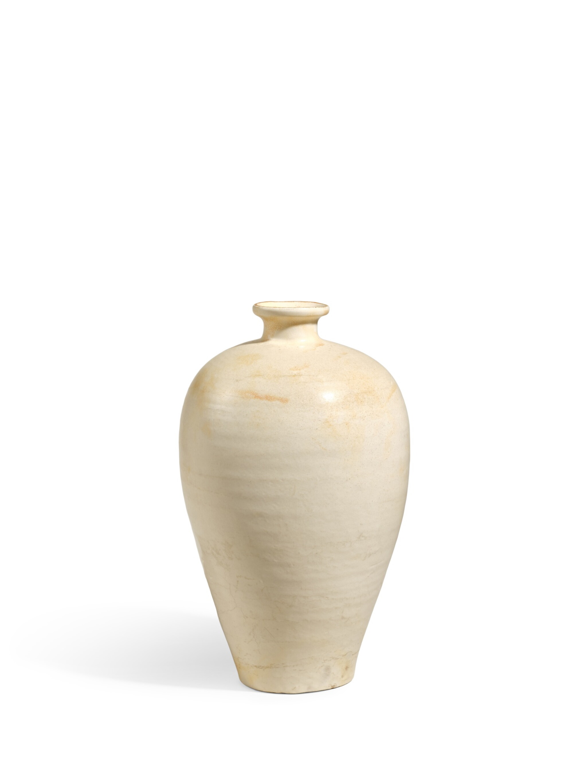 A Cizhou white-glazed vase, meiping, Northern Song dynasty
