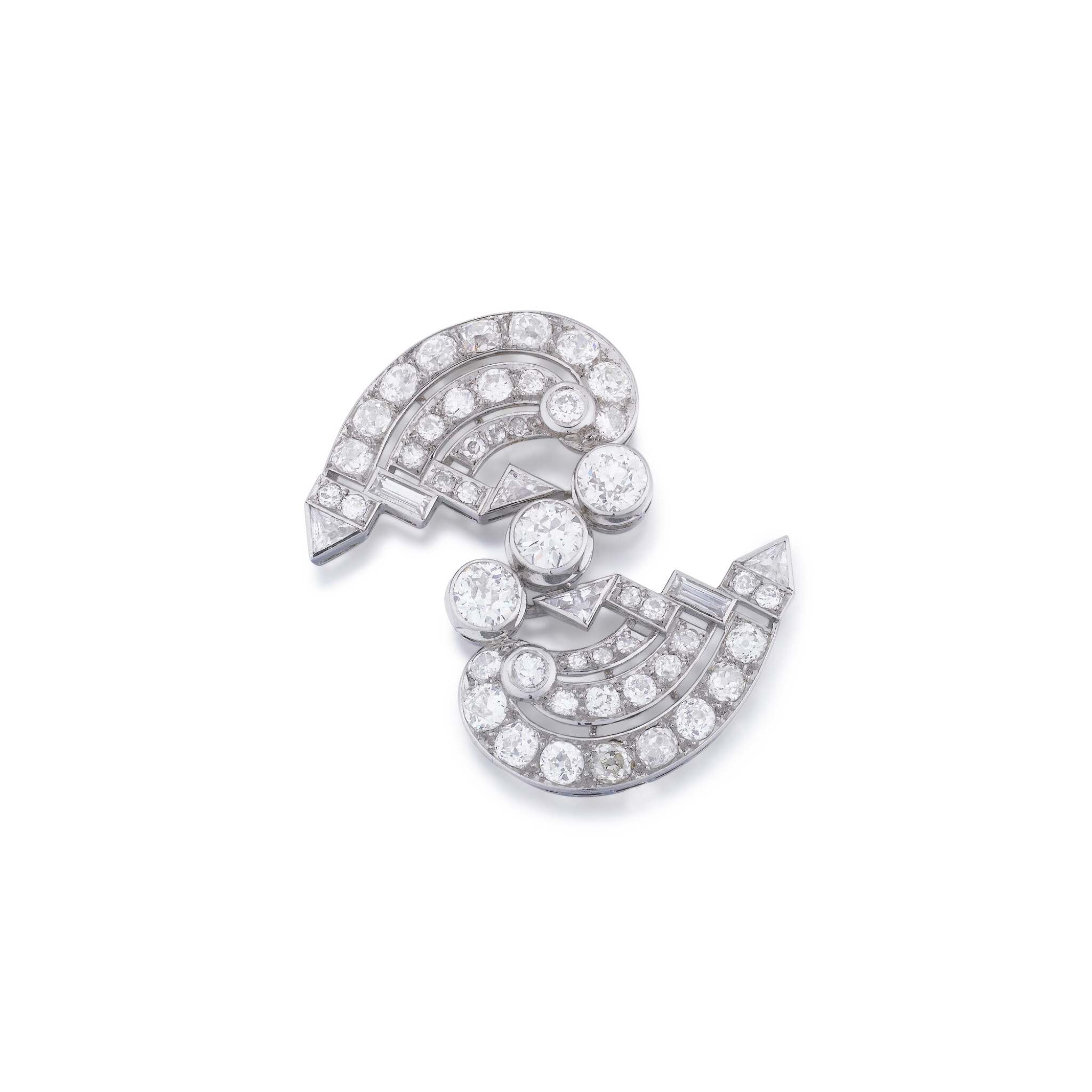 Diamond brooch