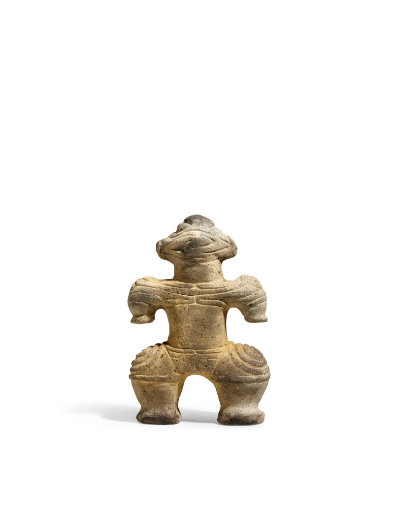 An earthenware figure of a woman, dogu, Late Jomon period, 1000 – 400 BCE  view 2