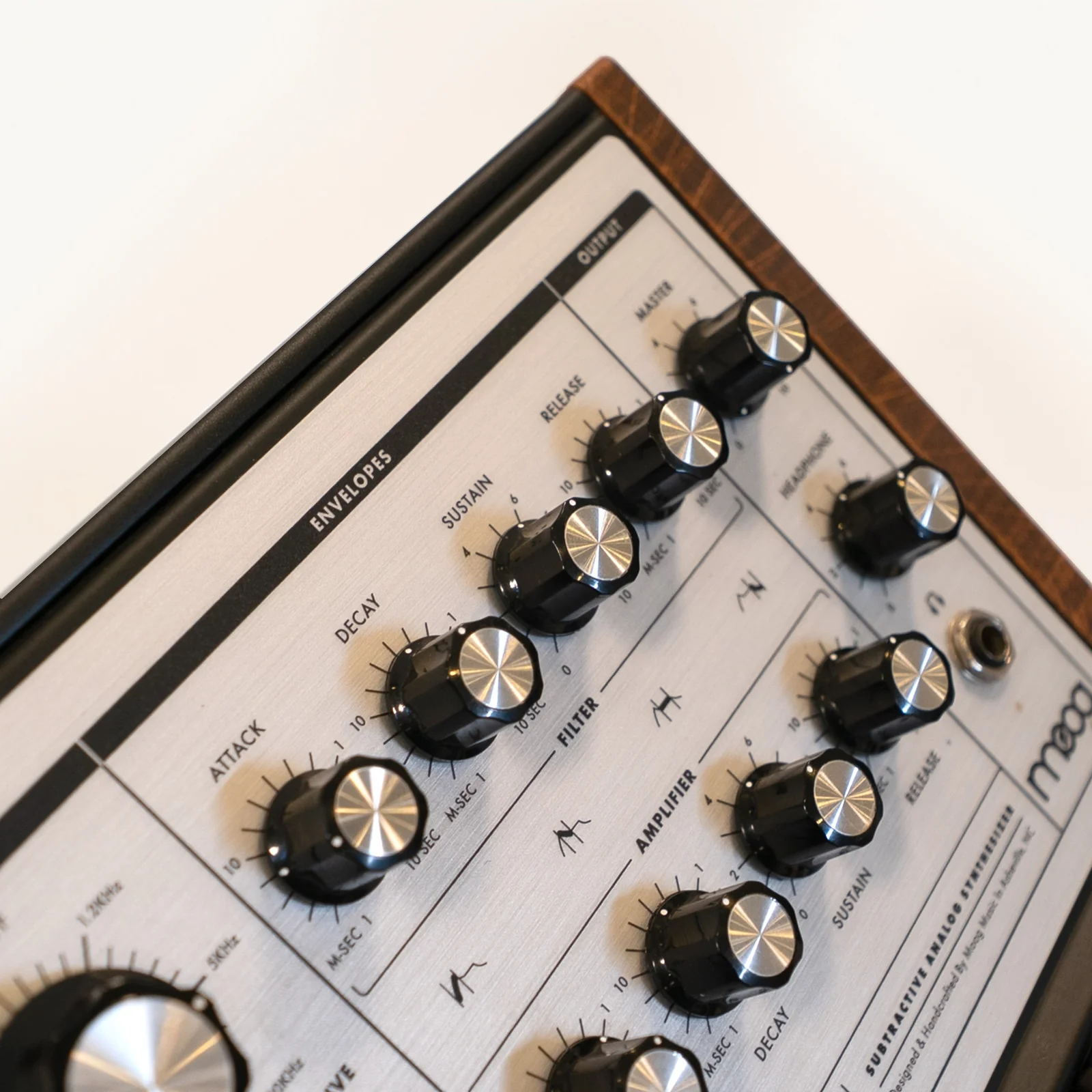 Moog Sub Phatty Synthesizer with Custom 3024 Wooden Panels – Studio Used & Signed view 6