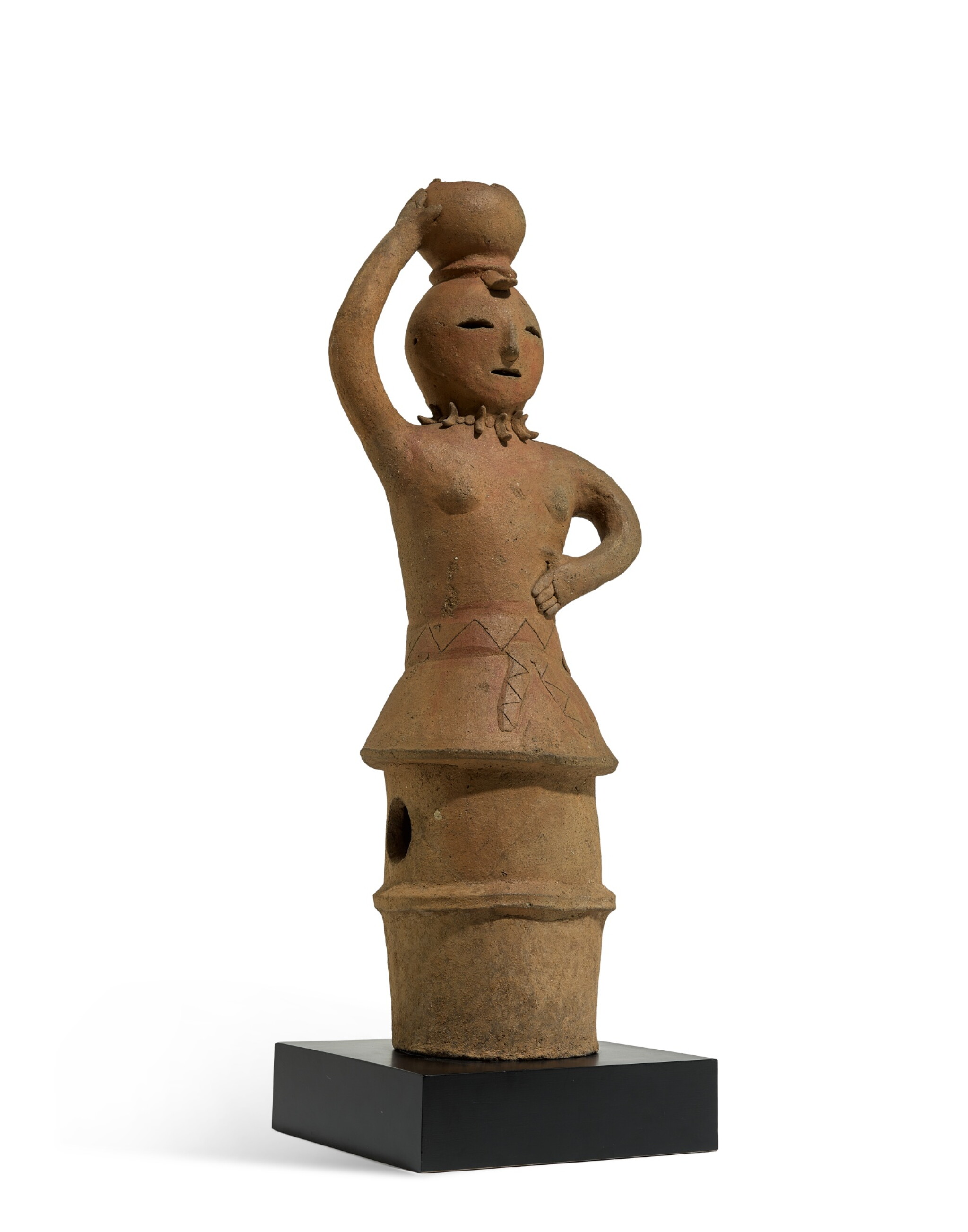 A Haniwa earthenware figure of a woman, Late Kofun period, 5th – 6th century view 2