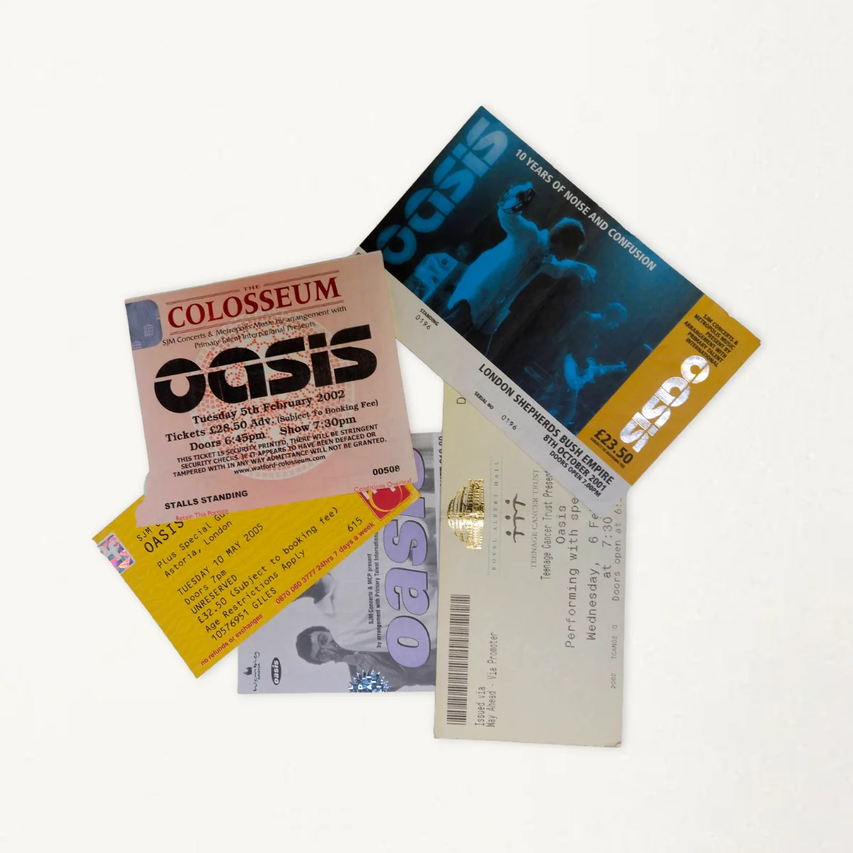 Oasis – Archive Ticket Collection (1997–2005)