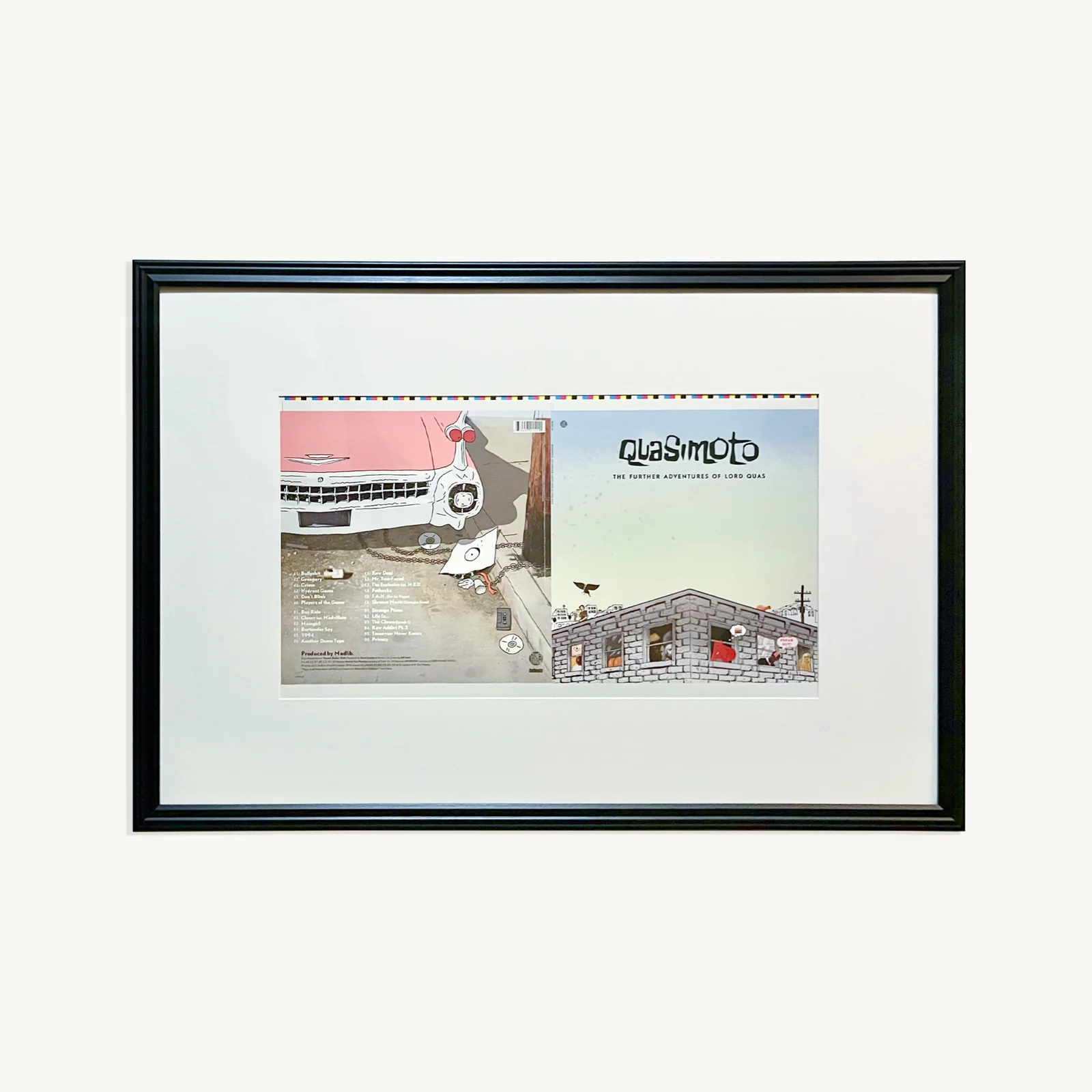 Quasimoto – 'The Further Adventures of Lord Quas' Unfolded Vinyl LP Artwork Proof