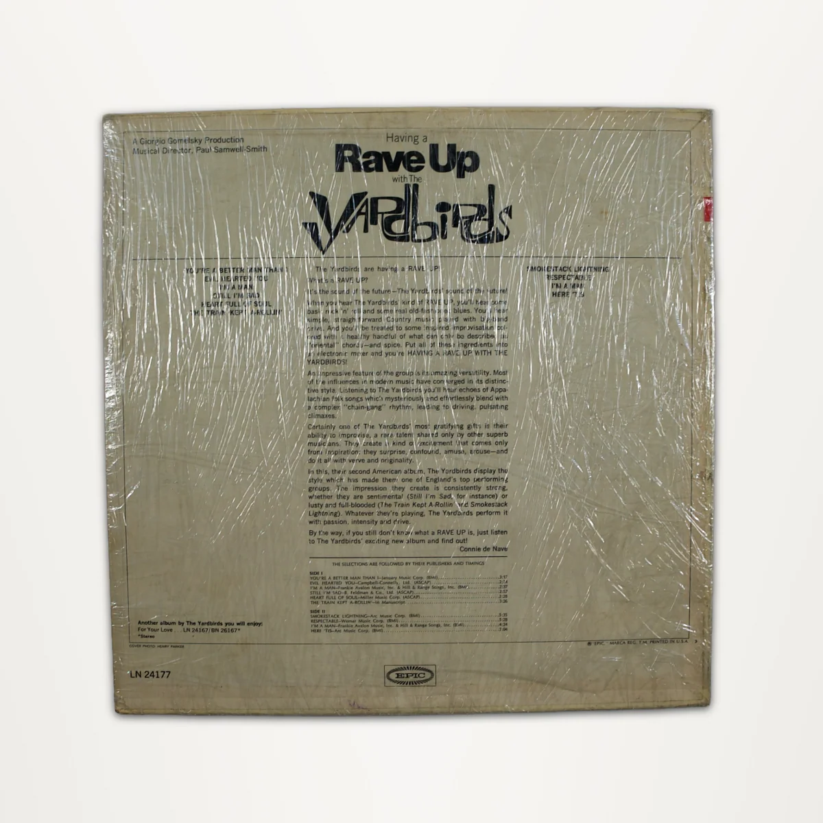 The Yardbirds – Having a Rave Up Signed LP